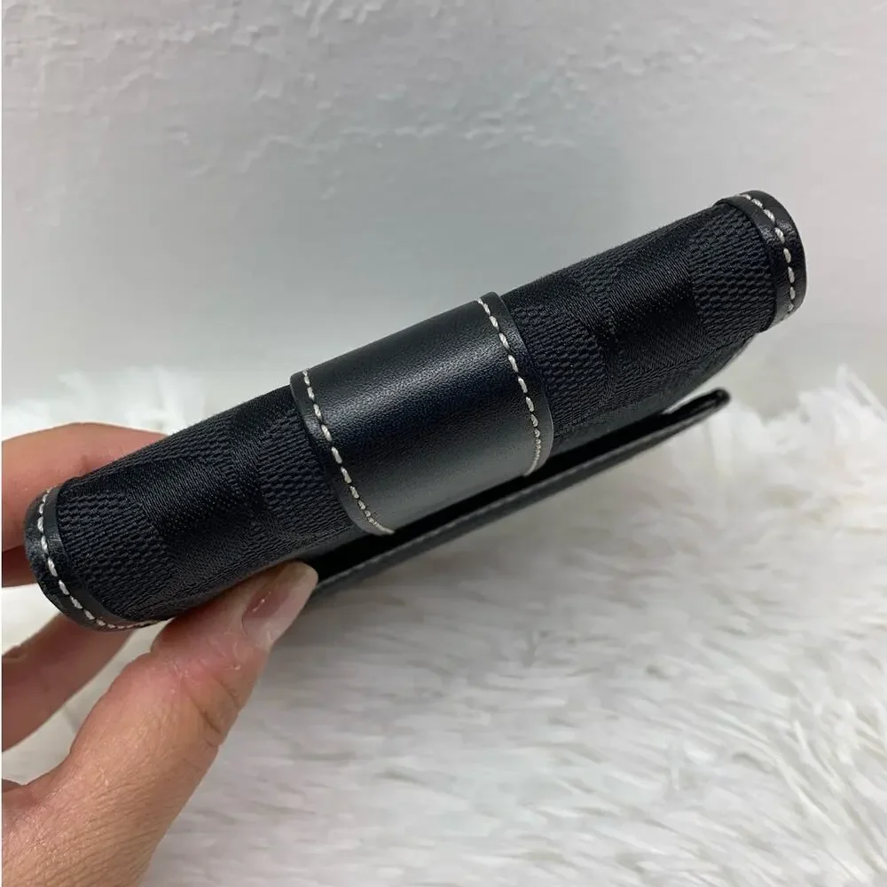 y2k COACH Leatherware Signature Canvas Medium Wallet - Picture 4 of 12